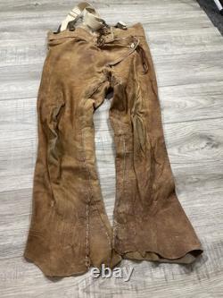 1900s True Vintage Antique Overalls leather Rare Native original Flare