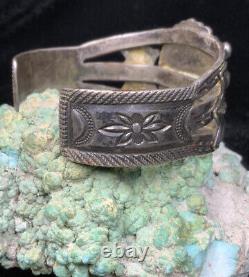 1930's C. G. Wallace Sterling Silver Cuff Bracelet By John Gordon Leak 51.1g