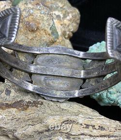 1930's C. G. Wallace Sterling Silver Cuff Bracelet By John Gordon Leak 51.1g