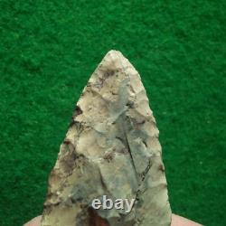 2-1/4 Fayette Knife Iowa Arrowhead- Ben Stermer Coa = Early Archaic Knife Form