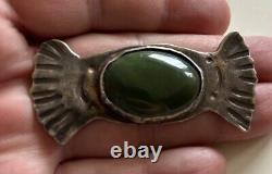 2.5 Antique Navajo Old Pawn Silver Early Native American Brooch Fred Harvey Era