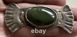 2.5 Antique Navajo Old Pawn Silver Early Native American Brooch Fred Harvey Era