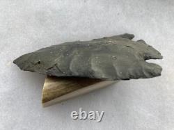 2 7/8 OH Coshocton Early Archaic Lost Lake Arrowhead, Ex-C. West, Midwest COA