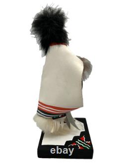 2 Kachada Kachina Native American Dolls The Early Morning The Raven Signed