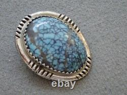 2 Southwestern Native American Navajo Turquoise Sterling Silver Clip Earrings