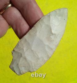 3-9/16 FLORENCE INDIANA ARROWHEAD with CREDITABLE STERMER COA PROJECTILE POINT