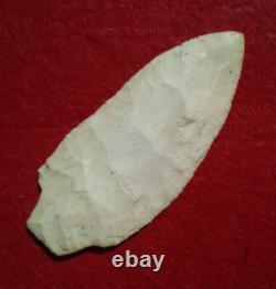 3-9/16 FLORENCE INDIANA ARROWHEAD with CREDITABLE STERMER COA PROJECTILE POINT