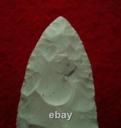 3-9/16 FLORENCE INDIANA ARROWHEAD with CREDITABLE STERMER COA PROJECTILE POINT