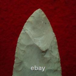 3-9/16 FLORENCE INDIANA ARROWHEAD with CREDITABLE STERMER COA PROJECTILE POINT