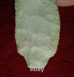 3-9/16 FLORENCE INDIANA ARROWHEAD with CREDITABLE STERMER COA PROJECTILE POINT