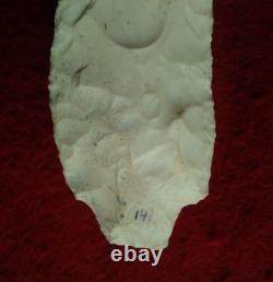 3-9/16 FLORENCE INDIANA ARROWHEAD with CREDITABLE STERMER COA PROJECTILE POINT