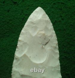 3-9/16 FLORENCE INDIANA ARROWHEAD with CREDITABLE STERMER COA PROJECTILE POINT