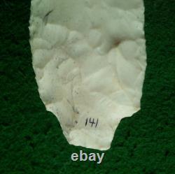 3-9/16 FLORENCE INDIANA ARROWHEAD with CREDITABLE STERMER COA PROJECTILE POINT