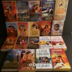 37 Cassie Edwards Savage Series Lot + other titles Native American Romance Books