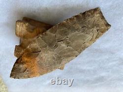 4 15-16 inch Early Archaic Angostura Point, Clay Co. MO, Ex-Lee Shoemaker