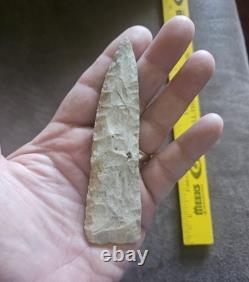 4-5/8 Early Archaic Knife Cobbs Stanfield Wisconsin