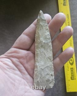 4-5/8 Early Archaic Knife Cobbs Stanfield Wisconsin