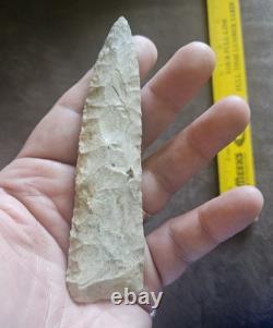 4-5/8 Early Archaic Knife Cobbs Stanfield Wisconsin