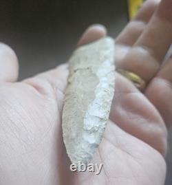 4-5/8 Early Archaic Knife Cobbs Stanfield Wisconsin