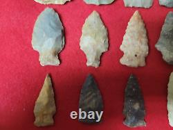40 Authentic Arrowheads From Arkansas And Missouri Pre 1600