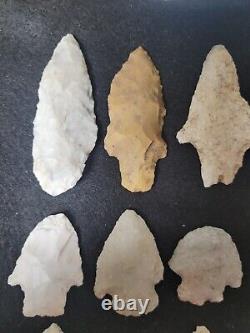 40 Authentic Arrowheads From Illinois And Missouri Pre 1600