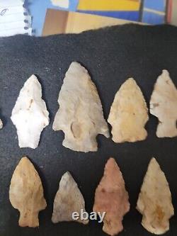 40 Authentic Arrowheads From Illinois And Missouri Pre 1600