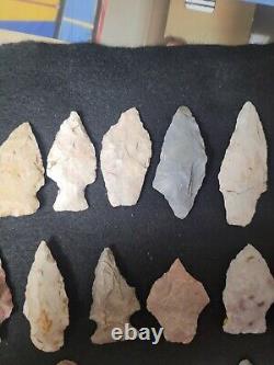 40 Authentic Arrowheads From Illinois And Missouri Pre 1600