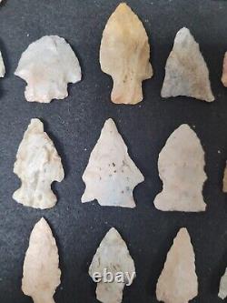 40 Authentic Arrowheads From Illinois And Missouri Pre 1600