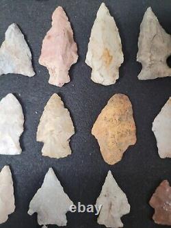 40 Authentic Arrowheads From Illinois And Missouri Pre 1600