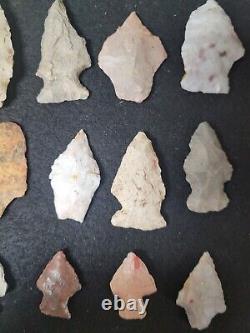 40 Authentic Arrowheads From Illinois And Missouri Pre 1600