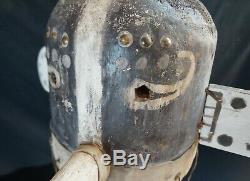 74# OLD! Early 20th Antique Kachina Mask/HELMET Hopi, Native American LARGE