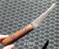 9-1/8 Early Indian Fur Trade Knife Antique Knife Made From A File Arrowhead