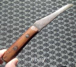 9-1/8 Early Indian Fur Trade Knife Antique Knife Made From A File Arrowhead