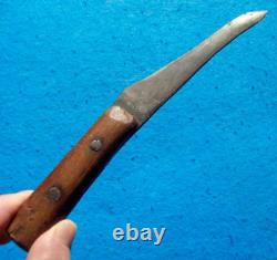 9-1/8 Early Indian Fur Trade Knife Antique Knife Made From A File Arrowhead