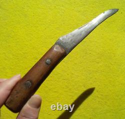 9-1/8 Early Indian Fur Trade Knife Antique Knife Made From A File Arrowhead