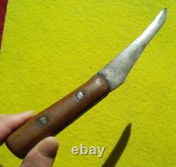 9-1/8 Early Indian Fur Trade Knife Antique Knife Made From A File Arrowhead