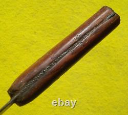 9-1/8 Early Indian Fur Trade Knife Antique Knife Made From A File Arrowhead