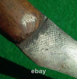 9-1/8 Early Indian Fur Trade Knife Antique Knife Made From A File Arrowhead