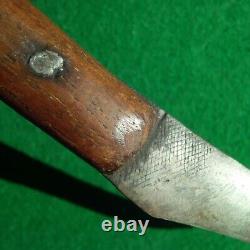 9-1/8 Early Indian Fur Trade Knife Antique Knife Made From A File Arrowhead