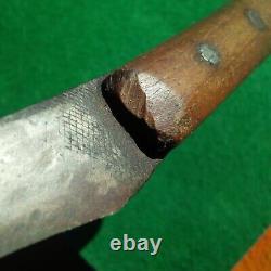 9-1/8 Early Indian Fur Trade Knife Antique Knife Made From A File Arrowhead