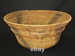 A Very Early and tightly woven Pomo basket, Native American Indian, Circa 1895