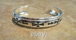 ABSOLUTE GEM! EARLY TOMMY SINGER (d.) Navajo Sterling Silver DESIGN Bracelet