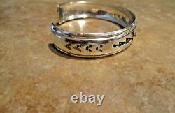 ABSOLUTE GEM! EARLY TOMMY SINGER (d.) Navajo Sterling Silver DESIGN Bracelet