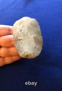 ADZE 4-1/4 Smoky Translucent Novaculite AUTHENTIC EARLY ARCHAIC RELIC TOOL