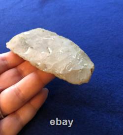 ADZE 4-1/4 Smoky Translucent Novaculite AUTHENTIC EARLY ARCHAIC RELIC TOOL