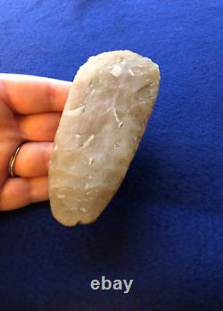 ADZE 4-1/4 Smoky Translucent Novaculite AUTHENTIC EARLY ARCHAIC RELIC TOOL