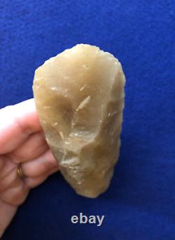 ADZE 4-1/4 Smoky Translucent Novaculite AUTHENTIC EARLY ARCHAIC RELIC TOOL