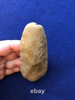 ADZE 4-1/4 Smoky Translucent Novaculite AUTHENTIC EARLY ARCHAIC RELIC TOOL