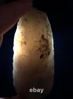 ADZE 4-1/4 Smoky Translucent Novaculite AUTHENTIC EARLY ARCHAIC RELIC TOOL