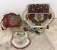 Antique Early 1900's Native American Beaded Box Shaped Purses Lot Of 3